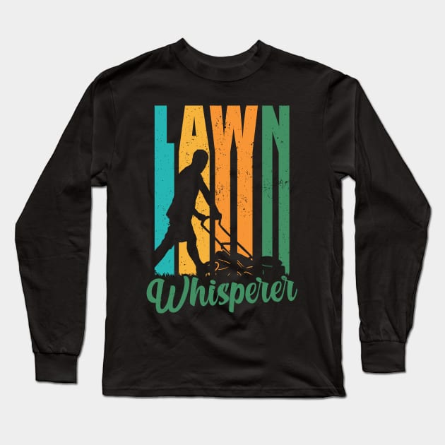Lawn Whisperer Gardener Lawn Gardening Long Sleeve T-Shirt by Streetwear KKS